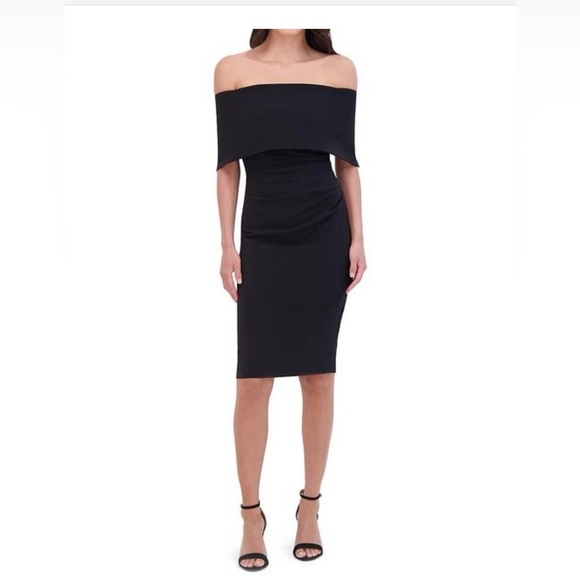 VINCE CAMUTO Elegant Off-Shoulder purple Dress SIZE 4 - Picture 1 of 9